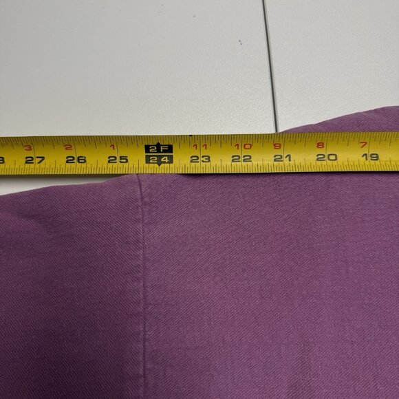 Vintage Anne Murray Sweatshirt Adult Large 23.5x27.5 Purple Cut Neck Singer Tour - Picture 9 of 10